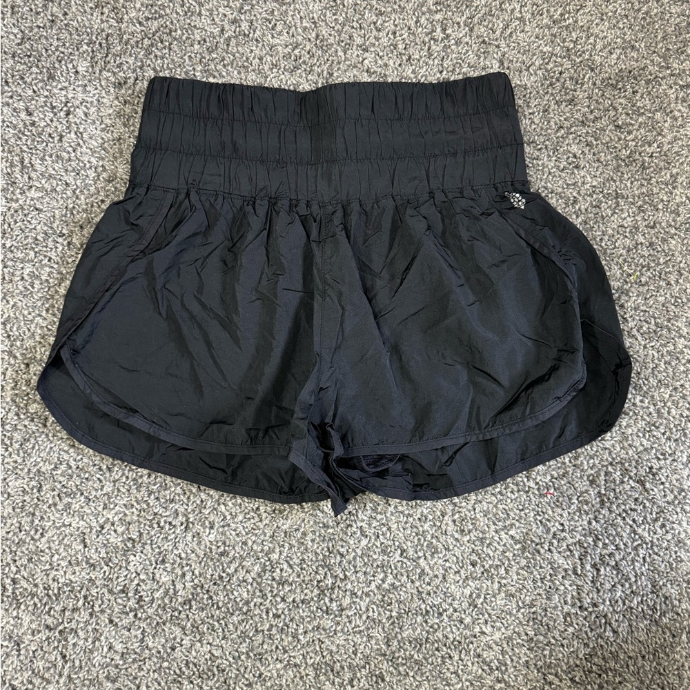 FP Movement by Free People Black Dolphin Hem Athletic Shorts